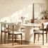Ensemble de table de salle à manger 78 po 78 po