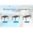 Louvada Rectangular Extendable Outdoor Dining Table , 78.74 " W 37 " D