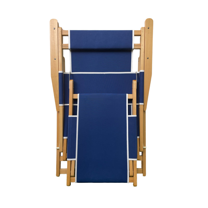 Chaise longue inclinable Housel, Bleu