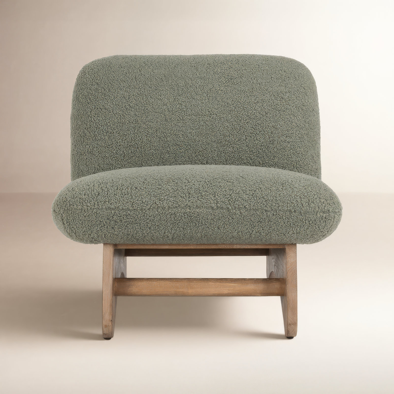 Enisa Slipper Chair, Green