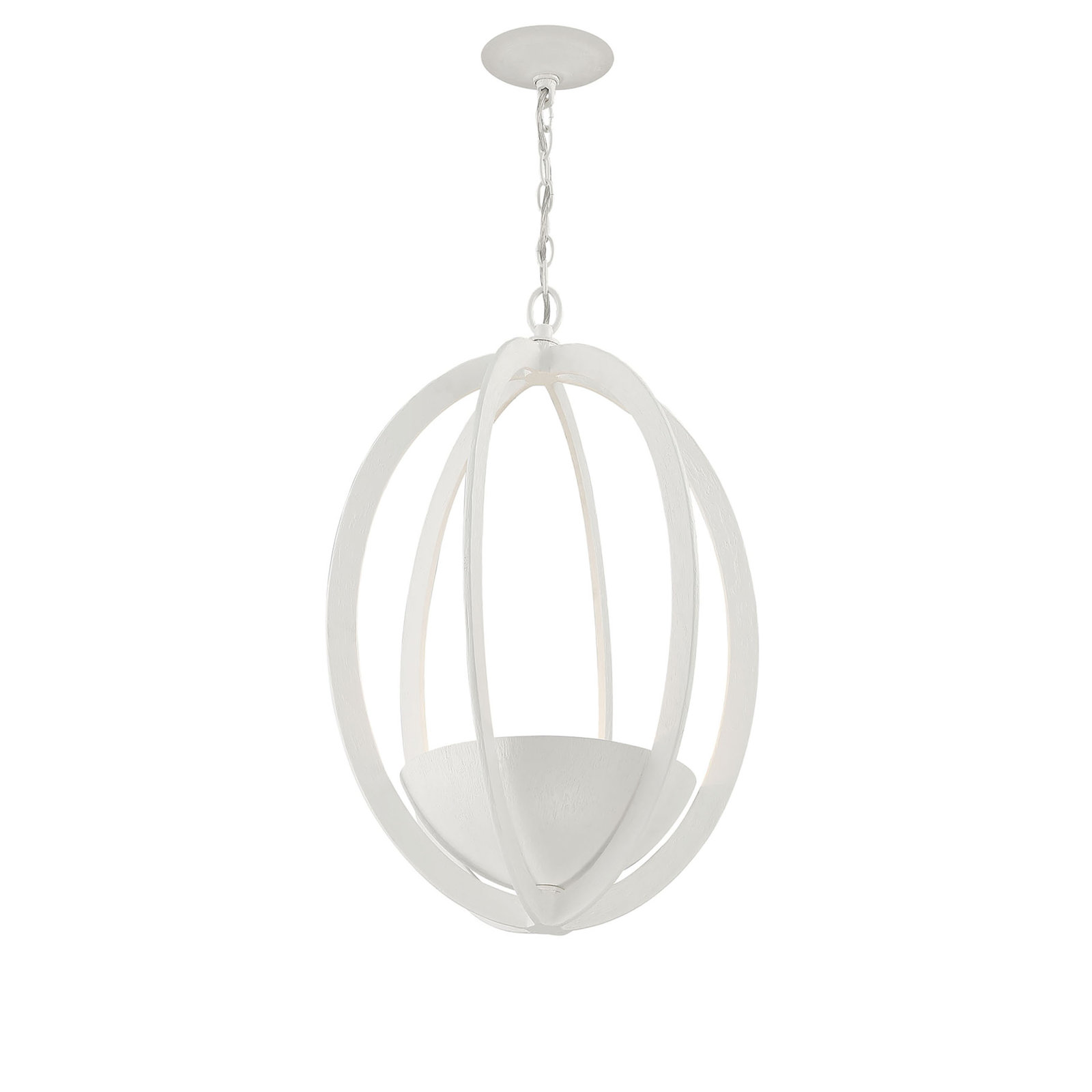 2 - Light Metal Dimmable Globe Chandelier
