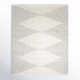 Thurman Geometric Hand-Knotted Area Rug in Parchment/Gray