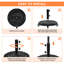 Colour 24.7kg Free Standing Umbrella Base with Wheels-931004123