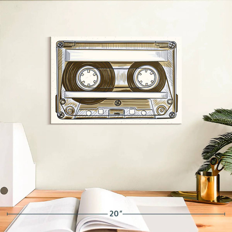 Abarca Audio Cassette, 8" H x 12" W