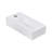 Topcraft White Ceramic Wall-Mounted Rectangular Bathroom Sink With Faucet Holes, 14.57 X 7.28 Inches