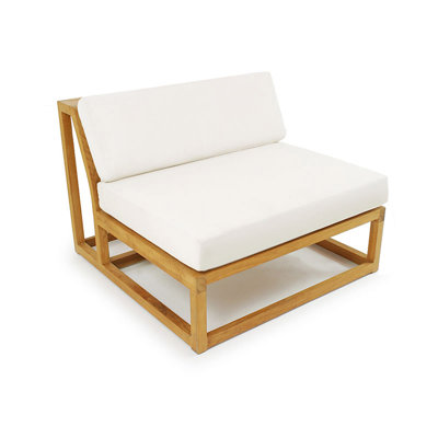 Fauteuil de chambre en cuir véritable de 38,75 po de largeur