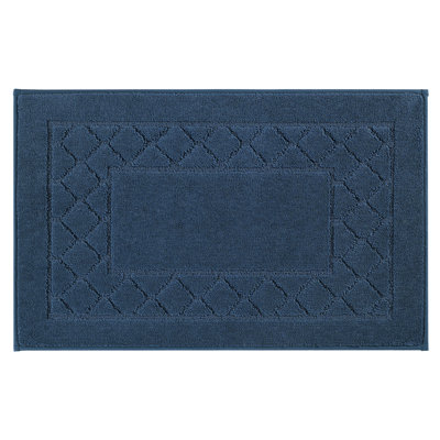 Tapis d'entrée géométrique lavable avec envers antidérapant
