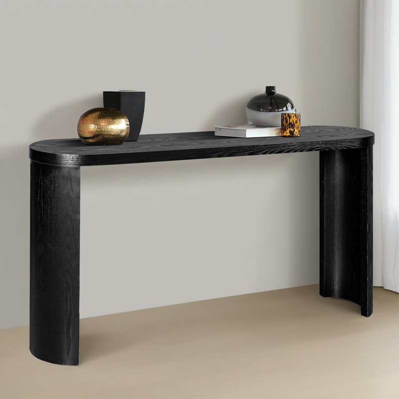 Table d'appoint 60,02 "pour le couloir, Noir