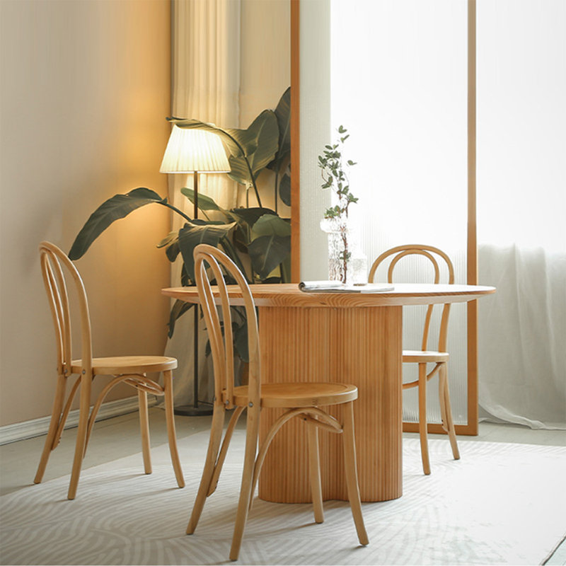 Table de salle à manger Burlywood, H 29,53 po x L 39,37 po x l 39,37 po