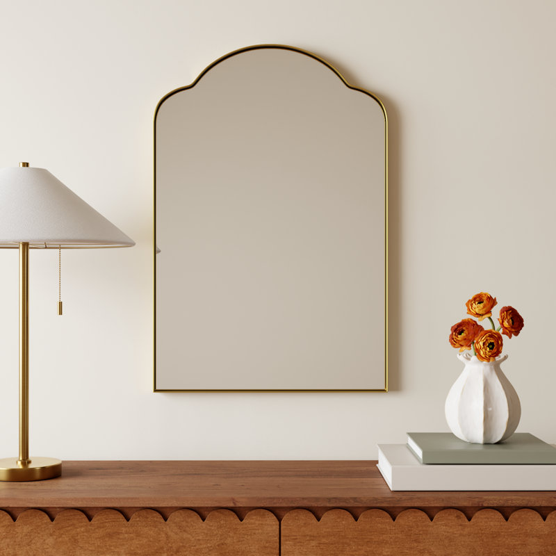 Naja Stainless Steel Arch Wall Mirror