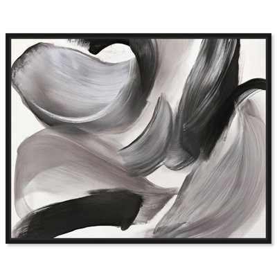 Sweeping Shadows I Canvas Print Black Grey Art by Art Remedy