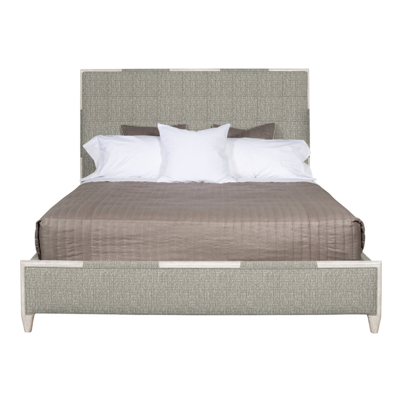 Thom Filicia Home California King Upholstered Panel Bed, Casa Blanca, Tarbee Pebble