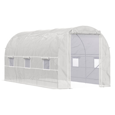 Outsunny 15' X 7' X 7' Walk-In Tunnel Greenhouse