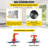 VEVOR 800 CFM 3 Speed 36 inch Ducted Insert Range Hood with Charcoal Filter and Light