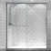 OM-SD-10005 56'' - 60'' W x 70'' H Single Added Framed Shower Door with Clear Glass