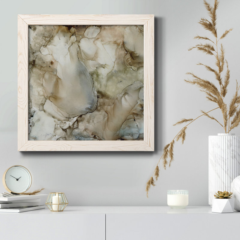 «Heart Fonder», art textuel sur toile, H 31,5 po x l 31,5 po x P 1,5 po, Cadre blanc