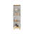 Single Kitchen Pantry Wallas, Four Shelves, Two Doors
