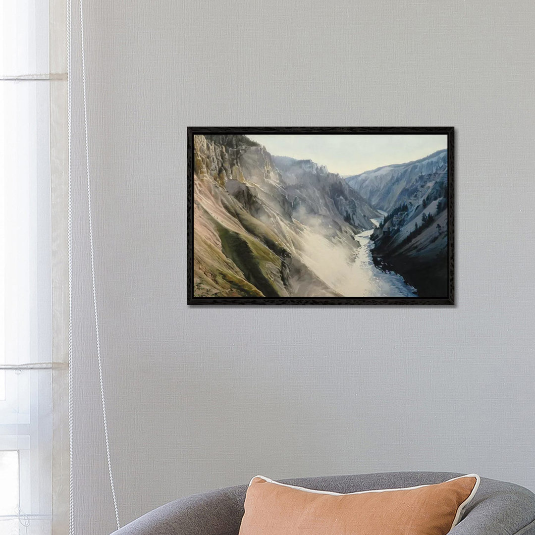 Grand Canyon Of Yellowstone At Sunrise III von Nick Savides - Galerie-umwickelte Leinwand Giclée auf Leinwand