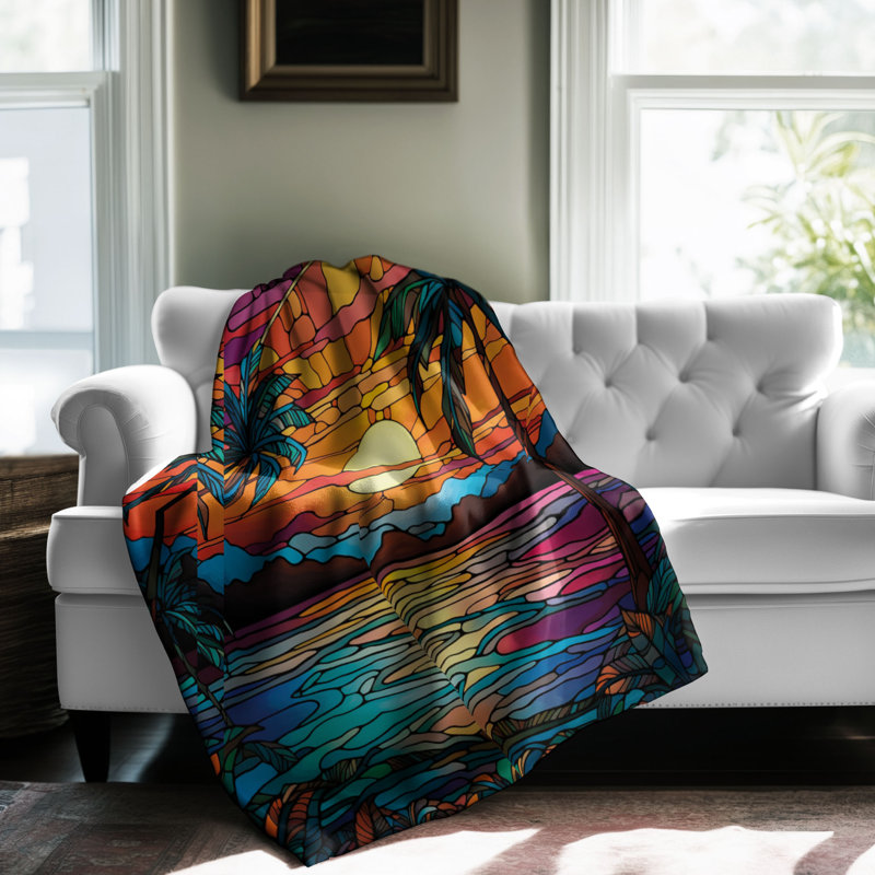 Vitrail Twilight - 1 pièce Sherpa Premium, Lit simple