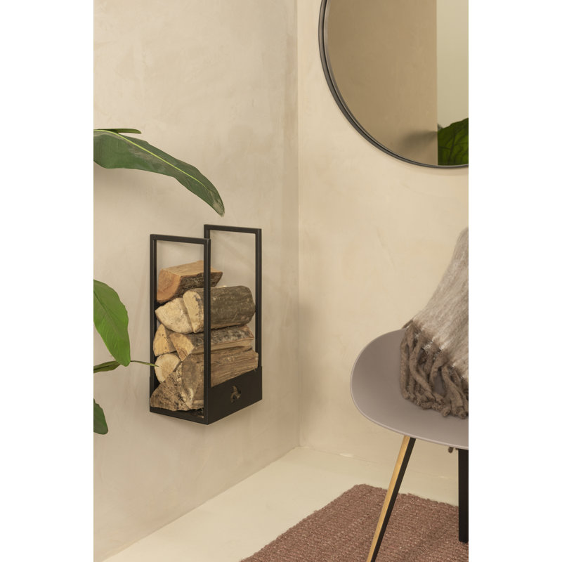 LUMBER LOCKER 26cm W Metal Log Rack