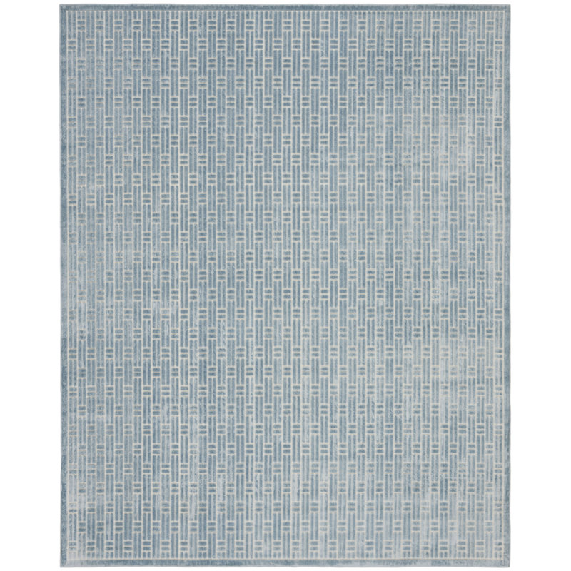 Tapis intérieur ivoire moderne lavable à la main 8 pi x 10 pi Nourison Charm, Rectangulaire 8 pi x 10 pi