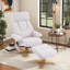 Chaises d'appoint chauffantes chauffantes, fauteuil inclinable pivotant en bois moderne pour la maison