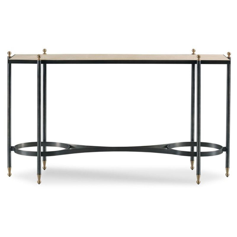 Lyle 58'' W Stone Console Table, Spanish Marble