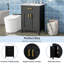 Ensemble de meuble-lavabo 24 po avec lavabo en céramique et meuble-lavabo compact-1247671712