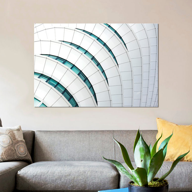 « ondulations up », impression sur toile, H 26 po x l 40 po x P 1,5 po, Toile tendue, Pas de tapis