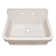 Fireclay 30" x 22" Drop-in Sink with 2 Faucet Holes on Backsplash