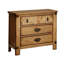 Table de chevet en orme vieilli 1Pc de style maison de campagne à roulement à billes avec glissière en métal USB / prise de courant dans la table de chevet