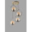 Lustre scandinave Glam, couleur cuivre, 27,6 po x 11,8 po | Fabrication 100% métal, peinture séchée au four et revêtement en culbutage | Douille E27, 40 W maximum | Parfait pour les salons et salles à manger modernes, conception élégante-277910708-277910709