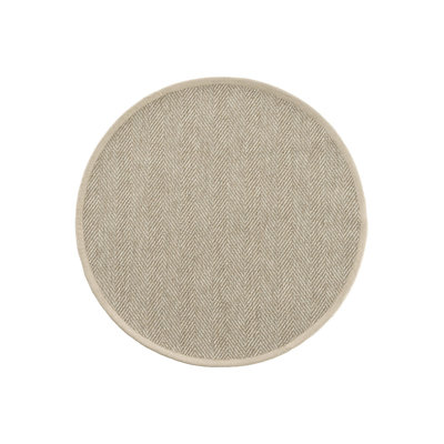 Round Riek Solid Colour Machine Made Indoor / Outdoor Area Rug