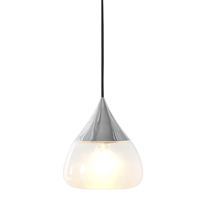 Krawczyk 1 - Light Single Pendant, Chrome, 8.2" H x 7.1" W x 8.3" D