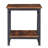 Industrial 2-Tier Side Table With Storage Shelf