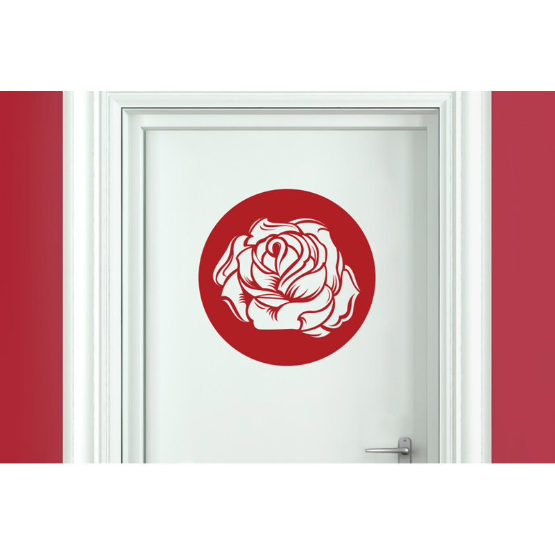 Plants & Flowers Wall Decal, Dark Red