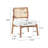 Dual Modern Beige Lounge Chairs From Christopher Knight Home – Boasting Woven Backrests, Solid Wooden Frames, Minimalist & Elegant Charm – Perfect For Adding A Touch Of Class To Living Rooms, Bedrooms, Or Office Settings