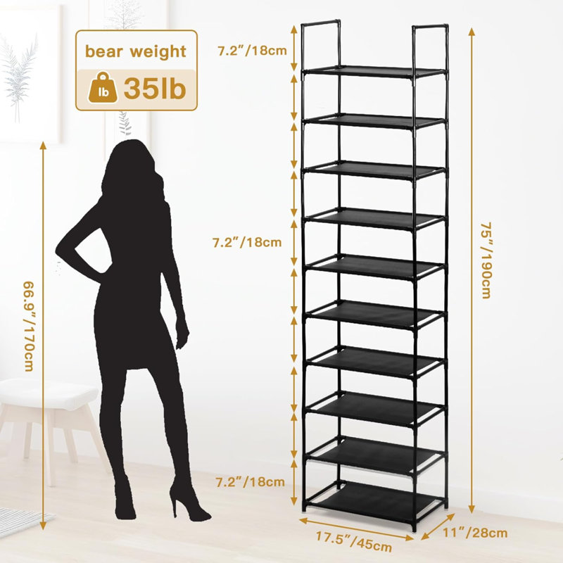 20 Pair Stackable Shoe Rack