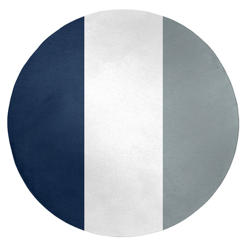 Chenille Indoor Rug, Round 5'
