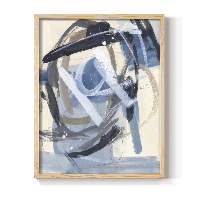 Moon Base II Framed Print - Solid Wood, Natural, 11" H x 9" W