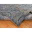 8'x10'2" Grey ERASED ROSSETS Silk with Wool Hand Knotted Oriental Rug CD257C7C08354A0A8C8C645219138E1D