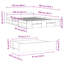 Obyrne Bed Frame with Drawers Bed Base Mattress Foundation Engineered Wood-1583249098-1583249210