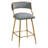 Two Pieces Bar Stools With Chromed Base And Footrest-763910814
