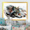 Loup, animaux sauvages - reproduction de cadre flottant sur toile