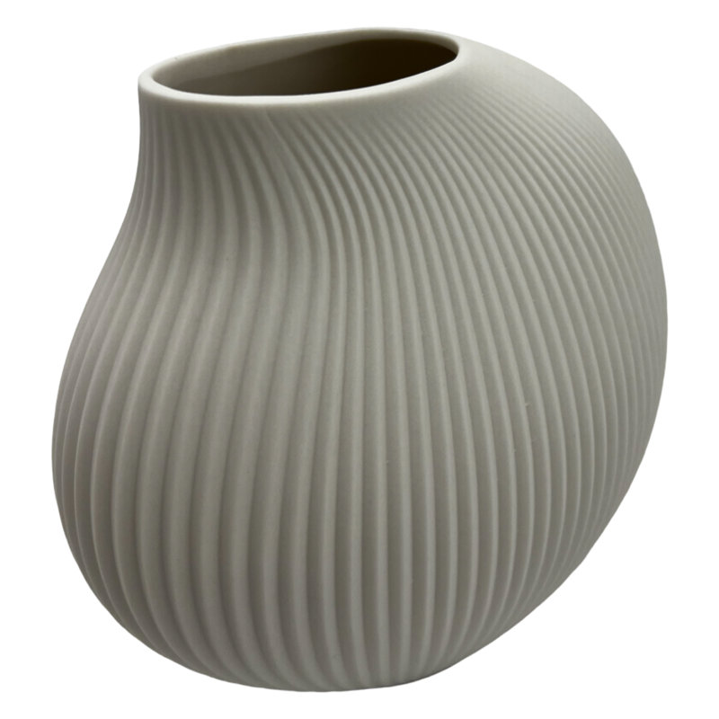 Vase de table en céramique fabriqué à la main Lucasville, Blanc