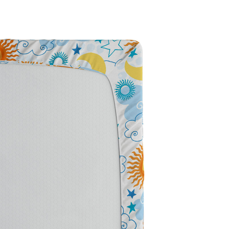 Microfiber Floral Fitted Sheet, Full Fitted Sheet