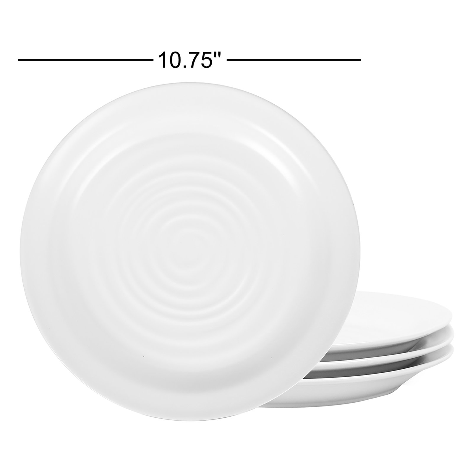 Orbit 11" Dinner Plate, Black