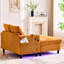 Fauteuil inclinable Smart Velours côtelé avec double charge, température de 7 couleurs et fauteuil confortable confortable avec porte-gobelet, Type-c, système de contrôle-133254114