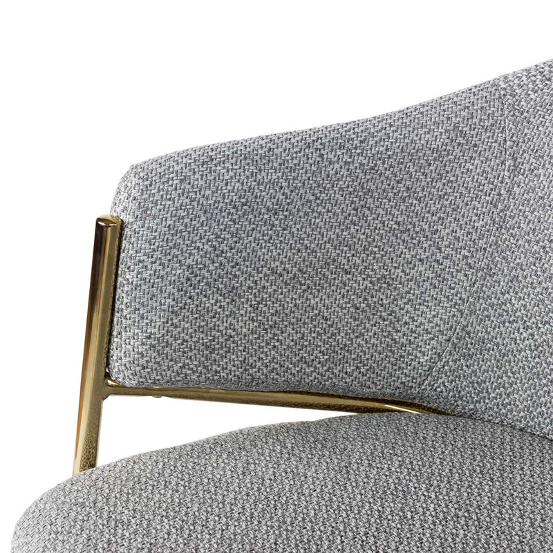 Maximus 47cm H Fabric Upholstered Armchair, Light Grey
