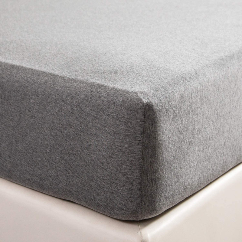 Drap-housse 100% coton, Drap-housse de taille très grand, Gris foncé